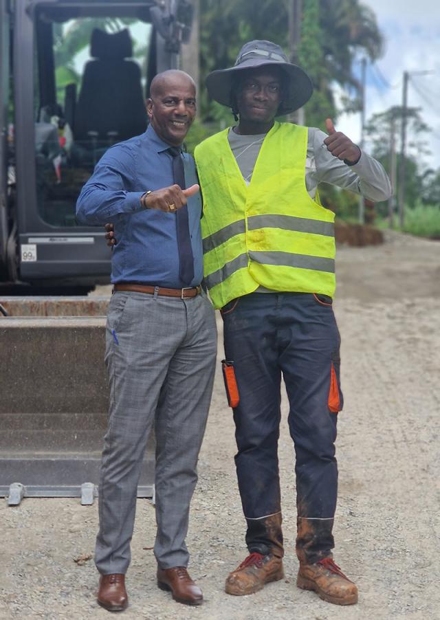 Le Président de CAP Nord en visite de terrain au Gros-Morne : cap sur les chantiers structurants