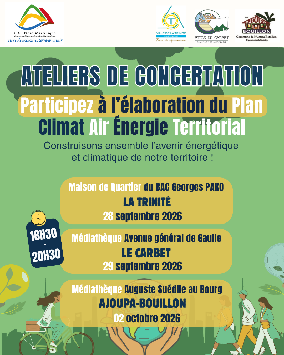 Plan Air Énergie Climat Territorial (PCAET) de CAP Nord Martinique