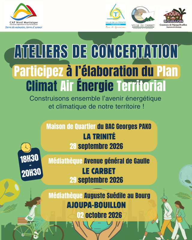 Plan Air Énergie Climat Territorial (PCAET) de CAP Nord Martinique